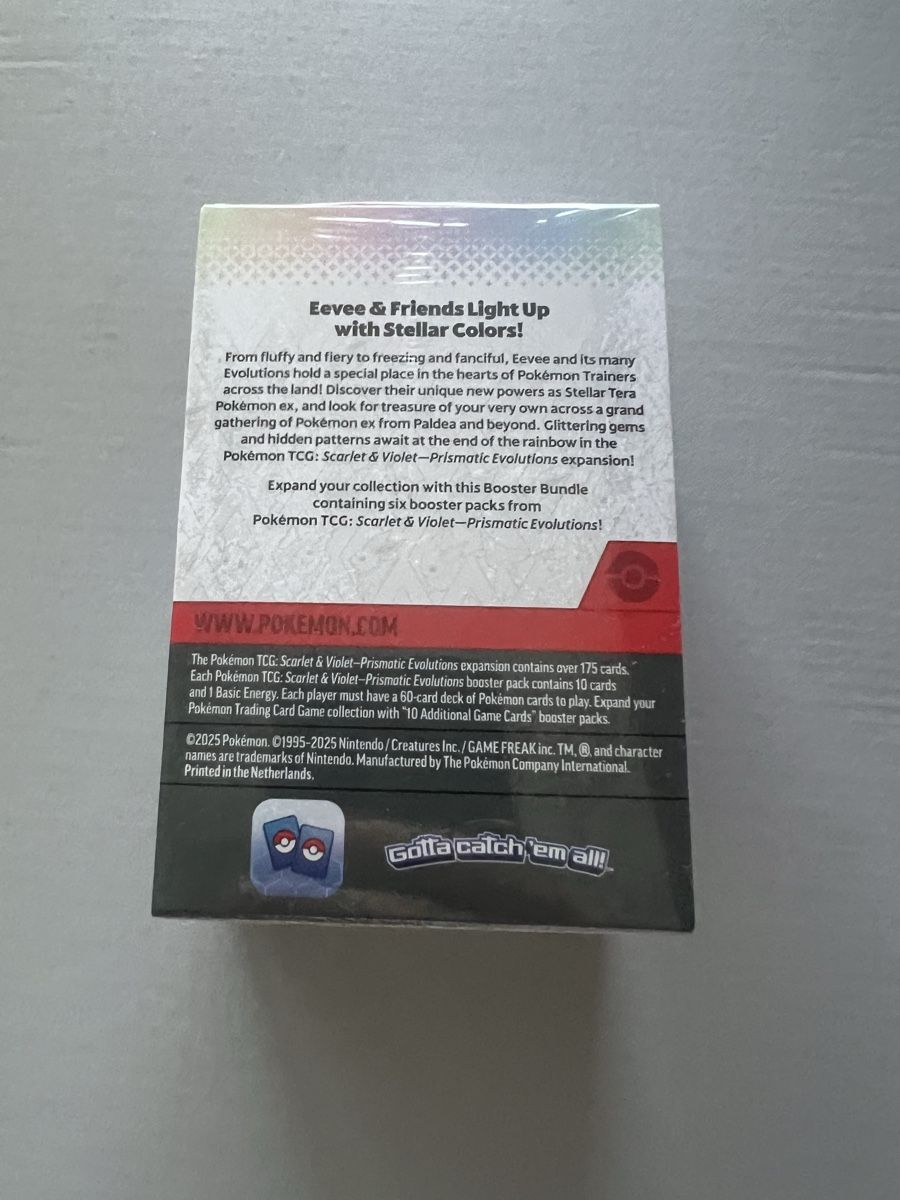 Pokémon Carte collezionabili: Pokemon TCG Scarlet & Violet Prismatic Evolutions Bundle – Nuovo e nell'imballaggio originale da Baden venduto da lam_n5kv 1