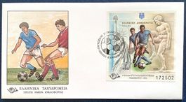 1994 Griechenland FDC Fussballmeisterschaft USA Block 12