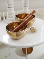 🤩2 STK: TIBETISCHE KLANGSCHALEN MIT HOLZ STAB