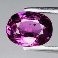 100% Echt! 1.66ct Natur Rhodolith unbehandelt Naturedelstein