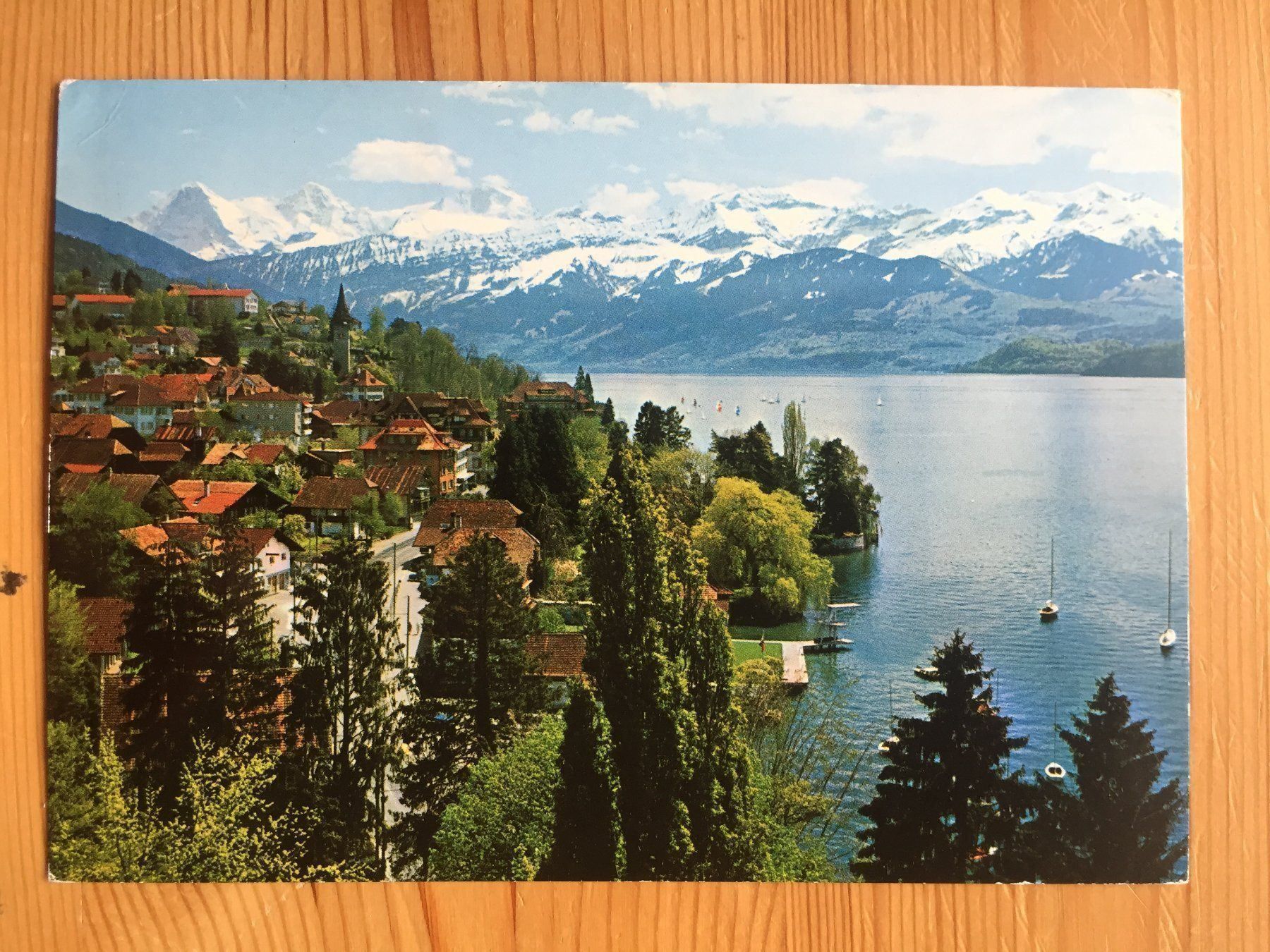 Cartoline postali: Hilterfingen - 3 AK ab 1967 – Usato da Oberuzwil venduto da Henri09