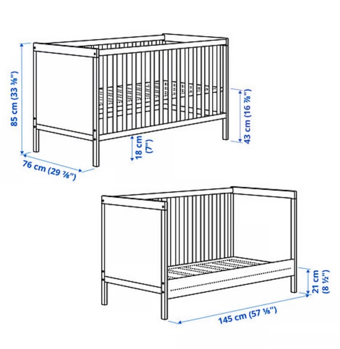 Ikea Letti: Kinderbett weiss 70x140 cm, SUNDVIK IKEA – Usato da Moosseedorf venduto da SaMass46 3