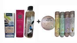 Bath Bombs and Massage Oil Set