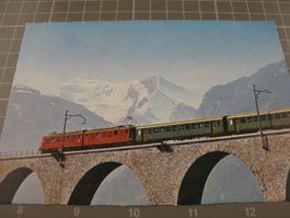 Kanderviadukt mit BLS Zug