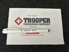 Gutschein Trooper Professional Equipment CHF 100 neu