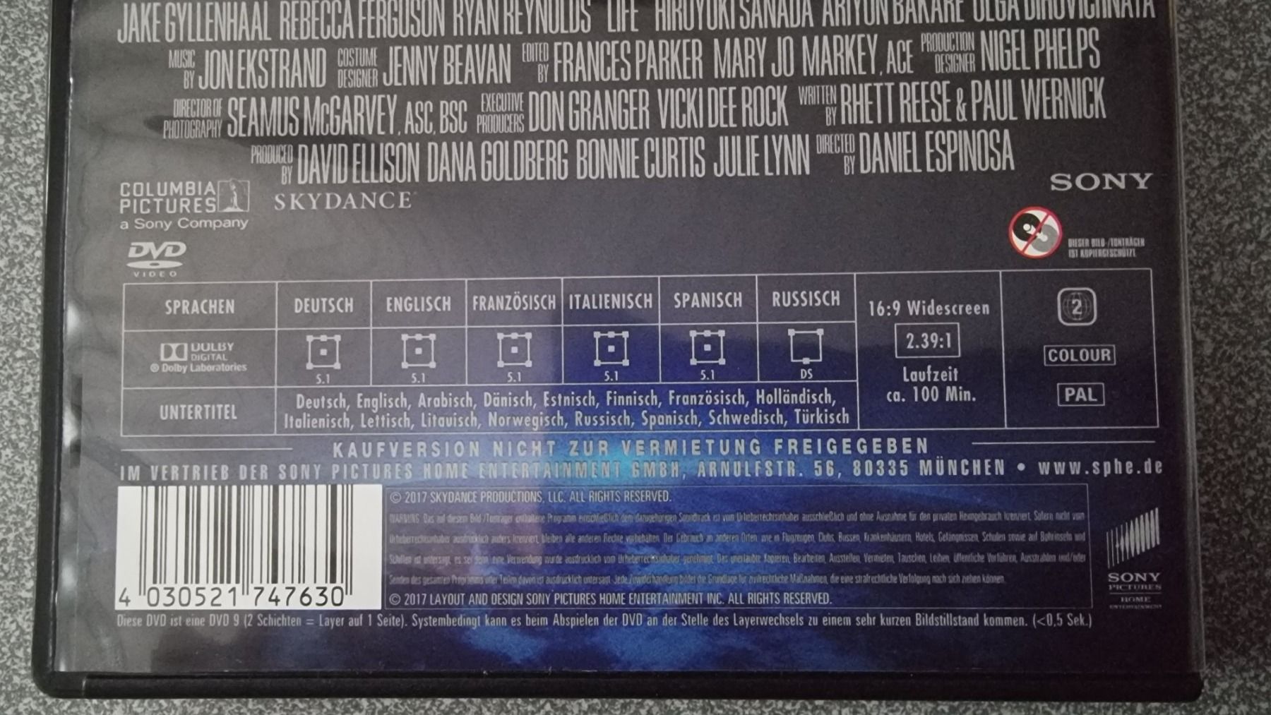 Alle DVDs: DVD Life - Ryan Reinolds – Gebraucht aus Oetwil am See von fineli2 1