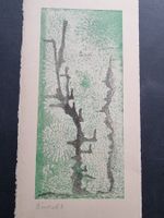 BINDER HEINRICH HOLZSCHNITT SIGNIERT BLATTGRÖSSE 48X20CM