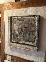 Handgemaltes Leinwandbild mit asiatischem Schriftzeichen