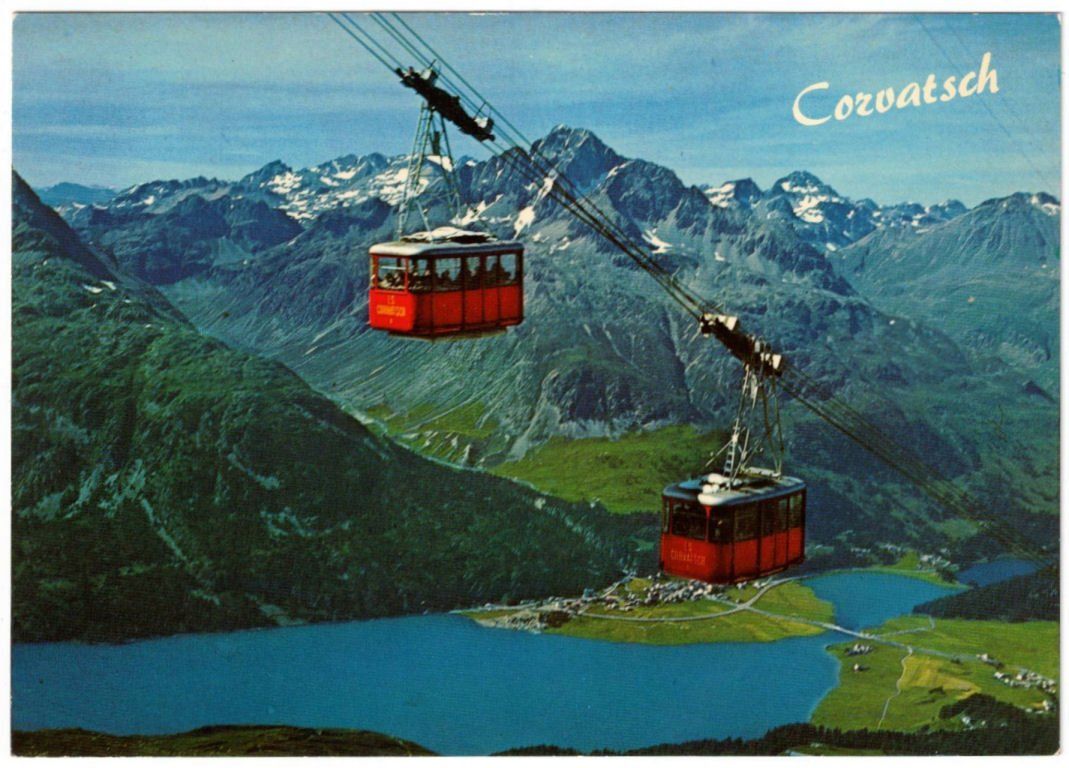 Cartes postales: Silvaplana - Luftseilbahn Corvatsch – D'occasion à Binningen par Mountainrider