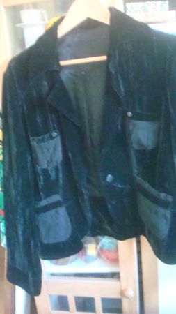 Samtblazer schwarz Malvin Gr. 44