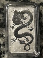 Silberbarren Australien 1oz 9999 Ag 2019 Drachenmotiv