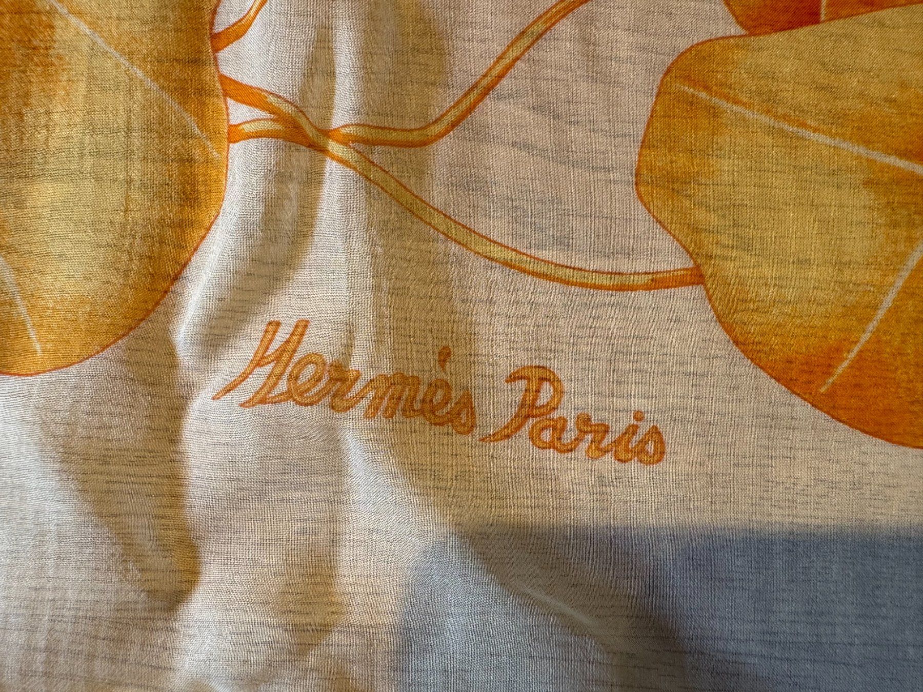 Hermès Foulards, Tücher & Schals: Vintage Hermès Paris "Les Capucines" Silk Scarf – Gebraucht aus Grund b. Gstaad von ReLuxe 1