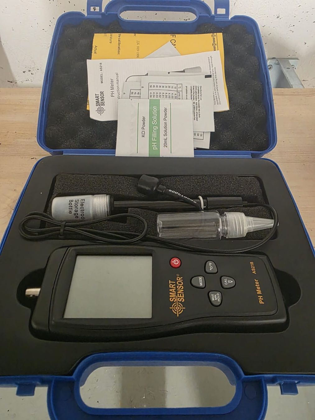 Misurare: SMART SENSOR AS218 pH-Messgerät mit Sonde & Koffer – Nuovo e nell'imballaggio originale da Dielsdorf venduto da Alfazioso 1