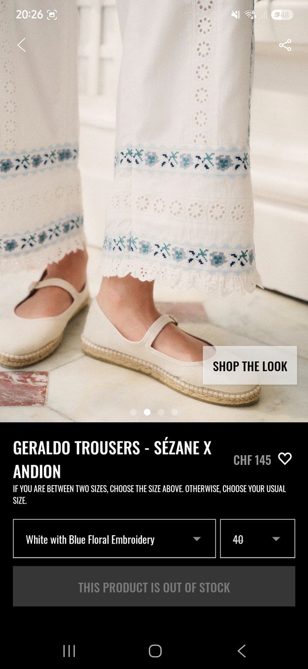 Sezane Pantaloni: Sezane Hose – Nuovo (secondo la descrizione) da Sax venduto da Hannamuesli 2