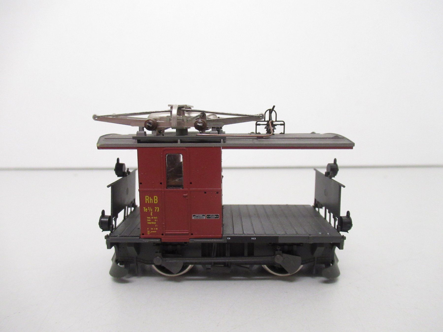 Bemo Modellini di ferrovie: Bemo H0m 1270 Rhätische Bahn RhB Traktor E-Lok Te 2/2 DC – Usato da Basel venduto da mhmarken 1