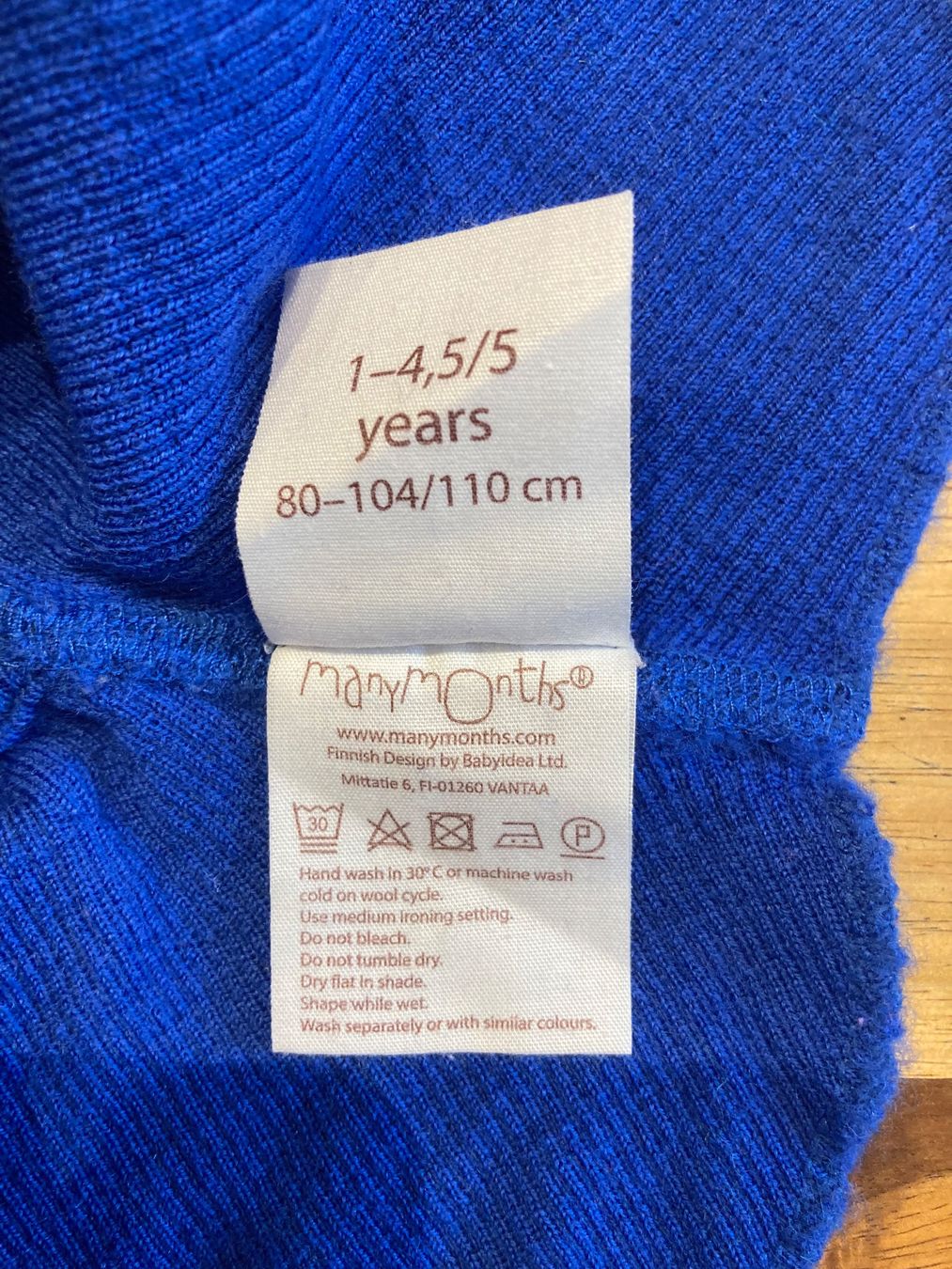 Altro in  Abbigliamento & Accessori: ManyMonths Haube blau – Usato da Hasle LU venduto da caty06 1