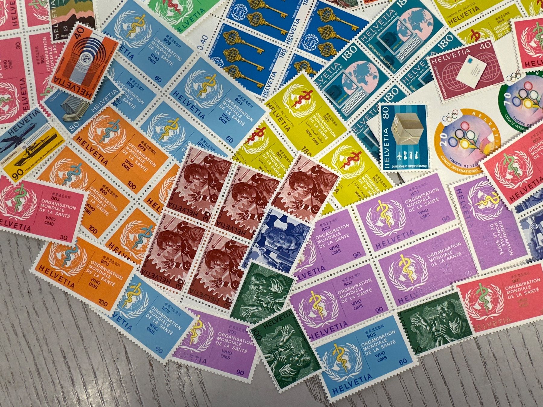 Alle Briefmarken: Schweizer Dienstmarken ungestempelt Wert Fr. 106.80 – Neu (gemäss Beschreibung) aus Herisau von herau 3
