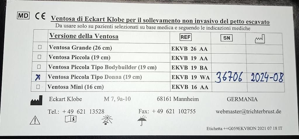 Appareils médicaux: Ventosa di Eckart Klobe, tipo donna 19 cm – D'occasion à Figino par tog_hms6 2
