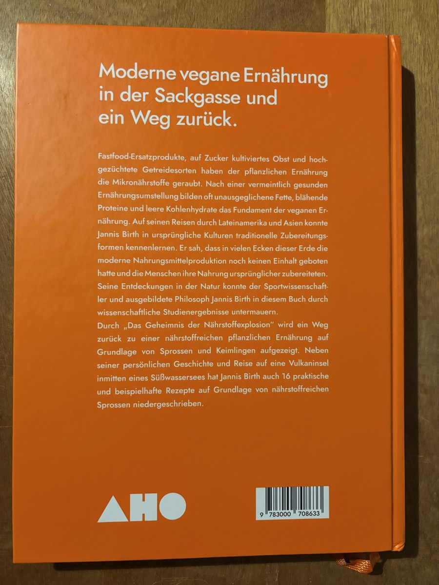 Libri: Das Geheimnis der Nährstoffexplosion Sprossen – Usato da Zürich venduto da WWehrle 1