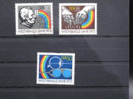 DDR 1975 Welt Braille Jahr gest