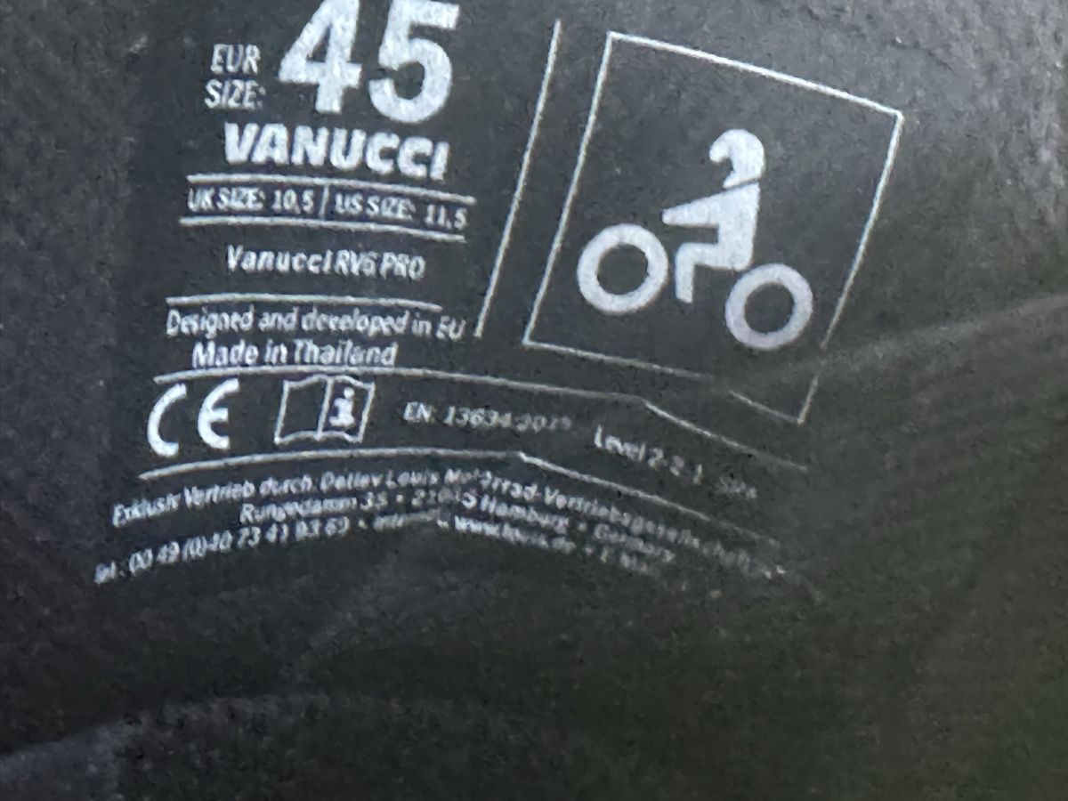 Vanucci Herrenschuhe: Vanucci RV6 PRO Racing Motorrad Stiefel Gr. 45  – Gebraucht aus Zuerich von Koralle8 3