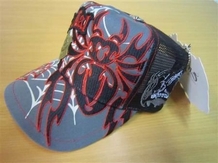 Thorns Cap Spinne rot/grau/schwarz