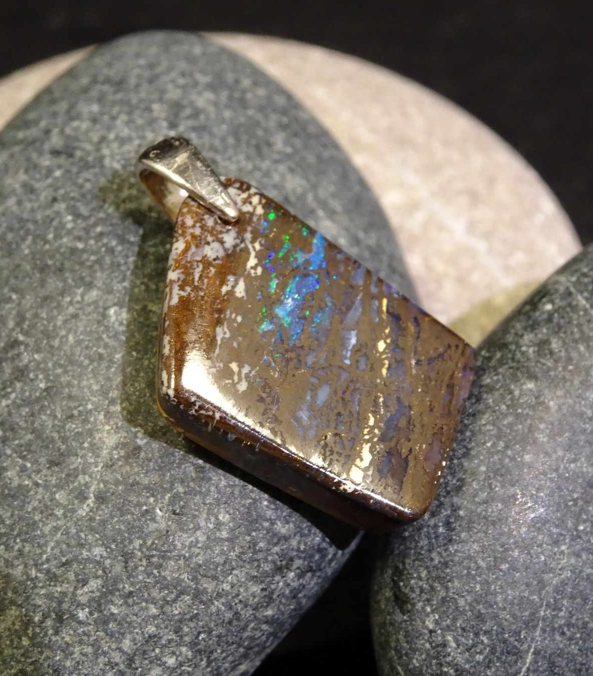 Ciondoli: Anhänger Boulder Opal. – Nuovo (secondo la descrizione) da Niederbüren venduto da Raphael014 1