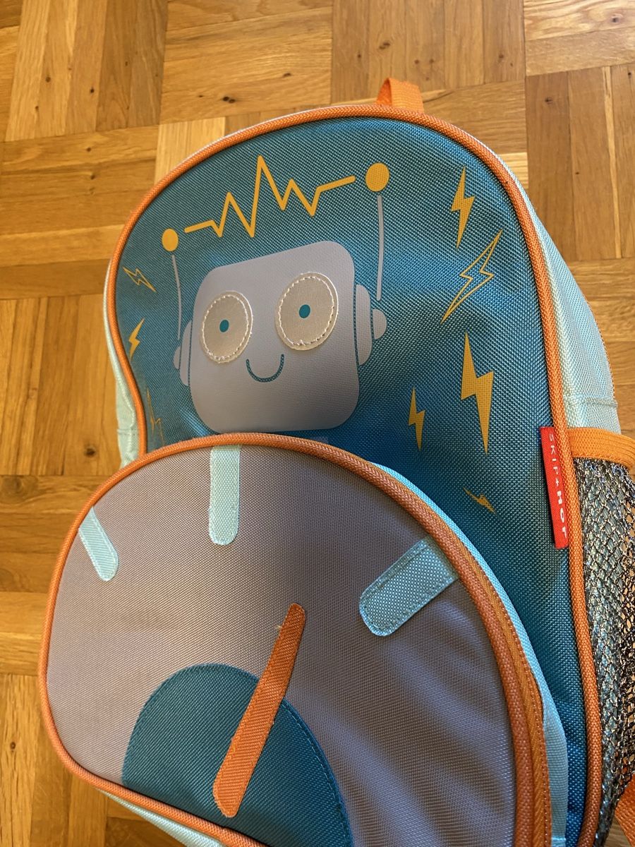Borse & Zaini: Lustiger Roboter Kinder Rucksack von skiphop – Usato da Zizers venduto da dalaub 7