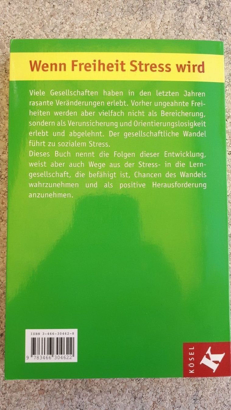 Libri: K  Peter  Fritzsche Die Stressgesellschaft – Usato da Basel venduto da Alacant 1