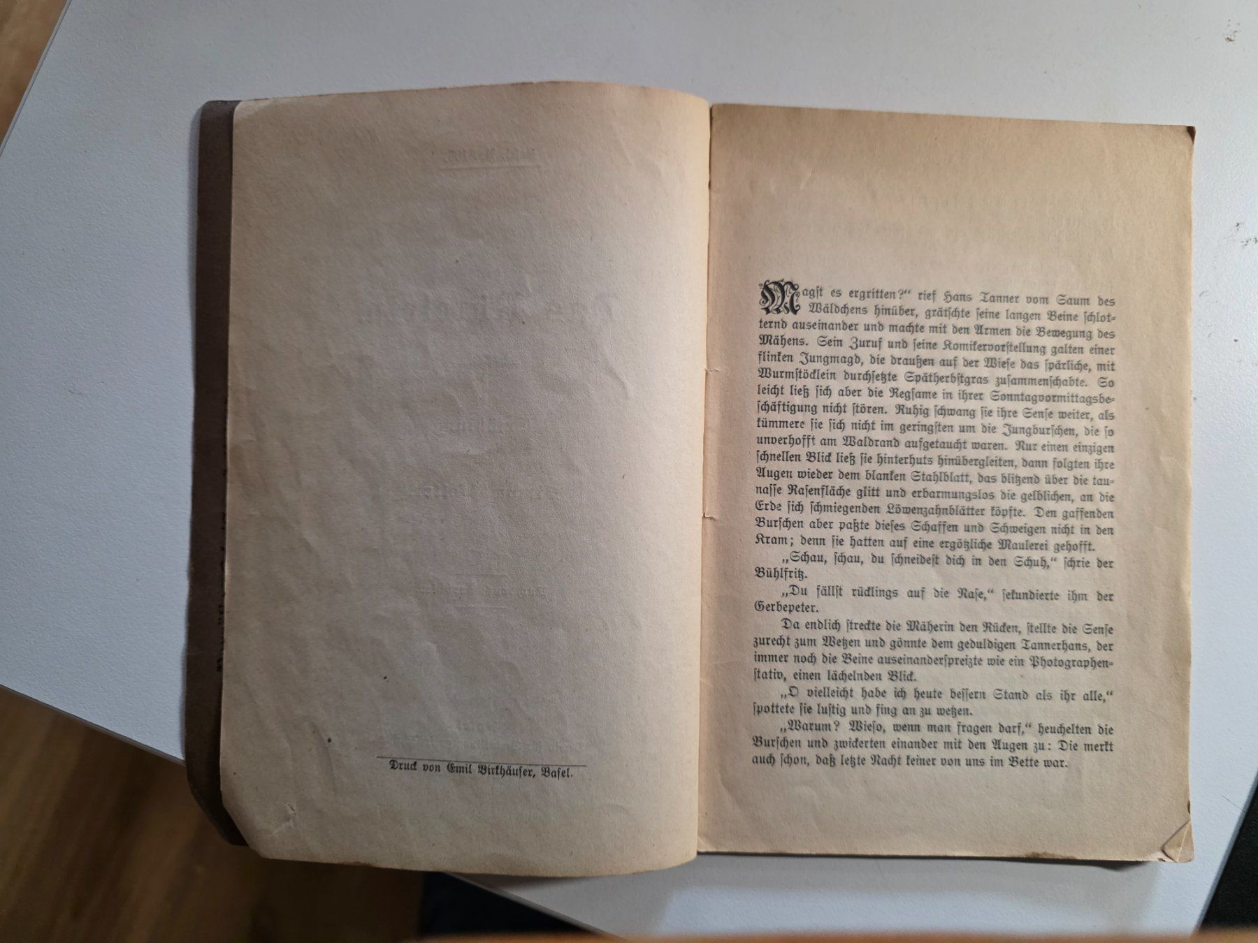 Libri: Das Rötelein - Simon Gfeller - 1915 – Usato da Walterswil BE venduto da Lonitti 1