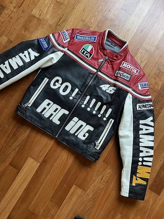 R46 Yamaha VR Lederjacke moto Giacca chaqueta Racing
