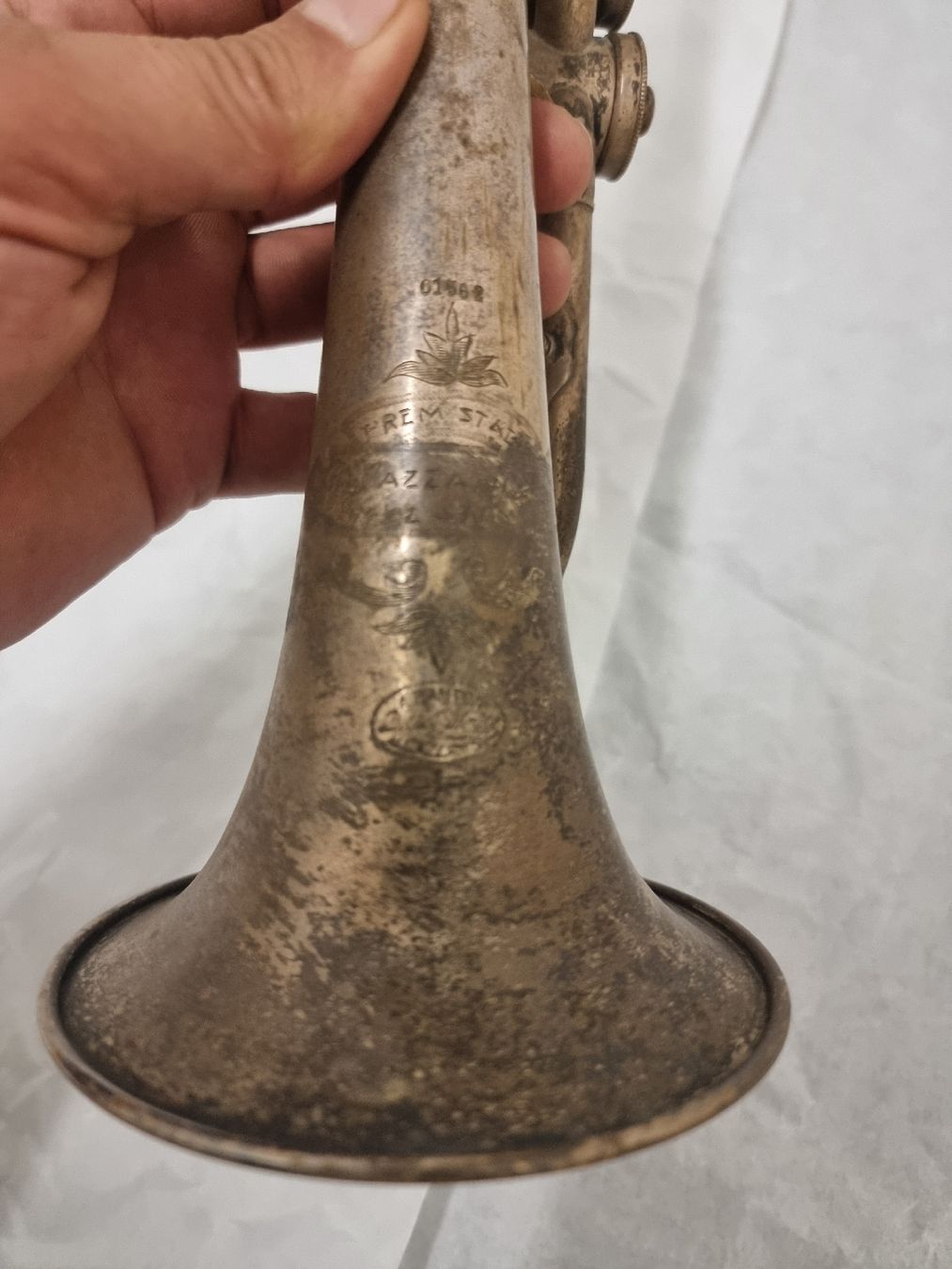 Vintage Strumenti musicali: Cornet à piston vintage, modèle REM STAR, argenté,  – Usato da Olten venduto da Mezopotamya 5