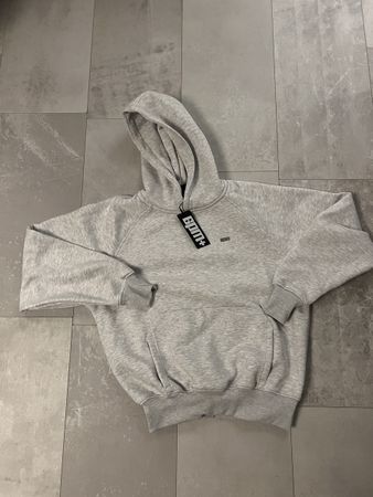6PM Grauer Kapuzen Hoodie