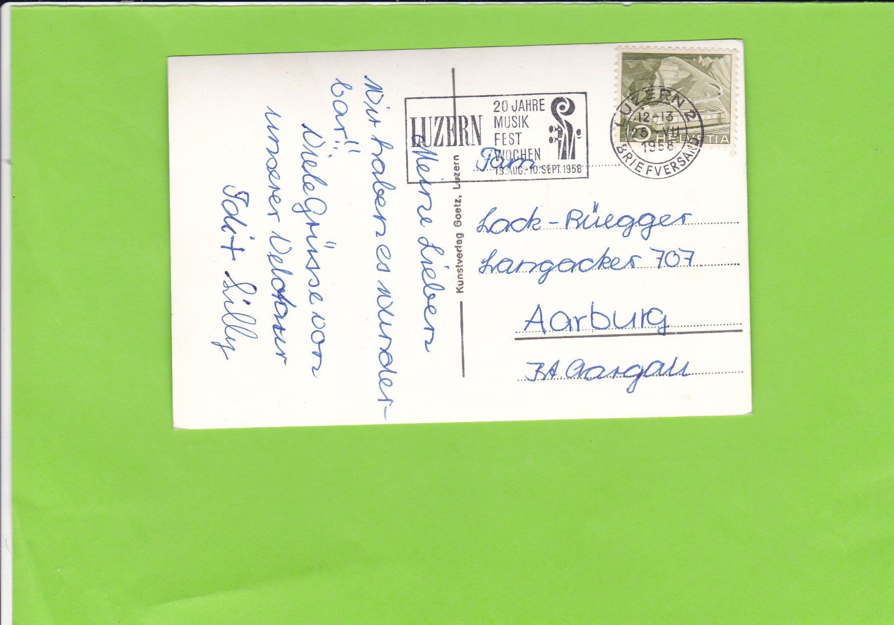 Cartoline postali: Luzern-Raddampfer Wilhelm Tell – Usato da St. Peterzell venduto da neckertal 1