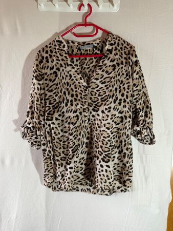 Zara Bluse im Leopardenprint Gr. L