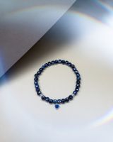 Saphir Armband mit Herzanhänger