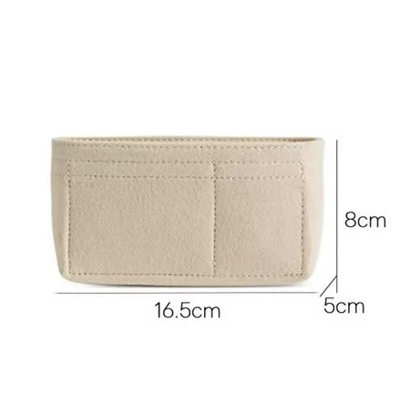 Taschen Organizer Einsatz Filz Beige Top Zustand!