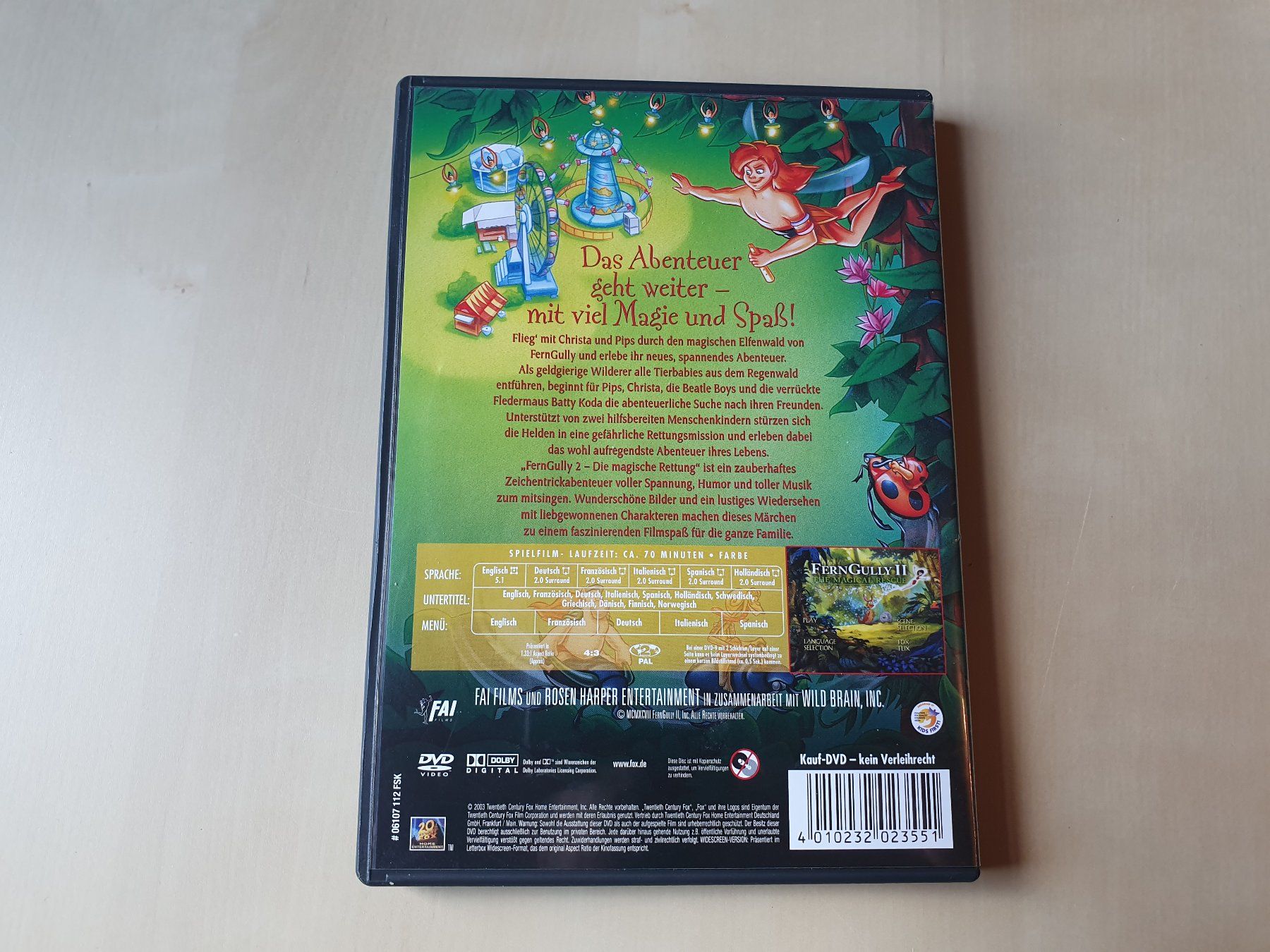 Alle DVDs: Fern Gully 2 – Gebraucht aus Stansstad von collectorsshop 1
