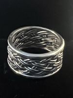 Bague Argent 925 Tressé Artisanat Balinais. Doigt 55