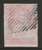 1856 : Strubel Nr. 24F, Randstück, vollrandig : KP 450.--