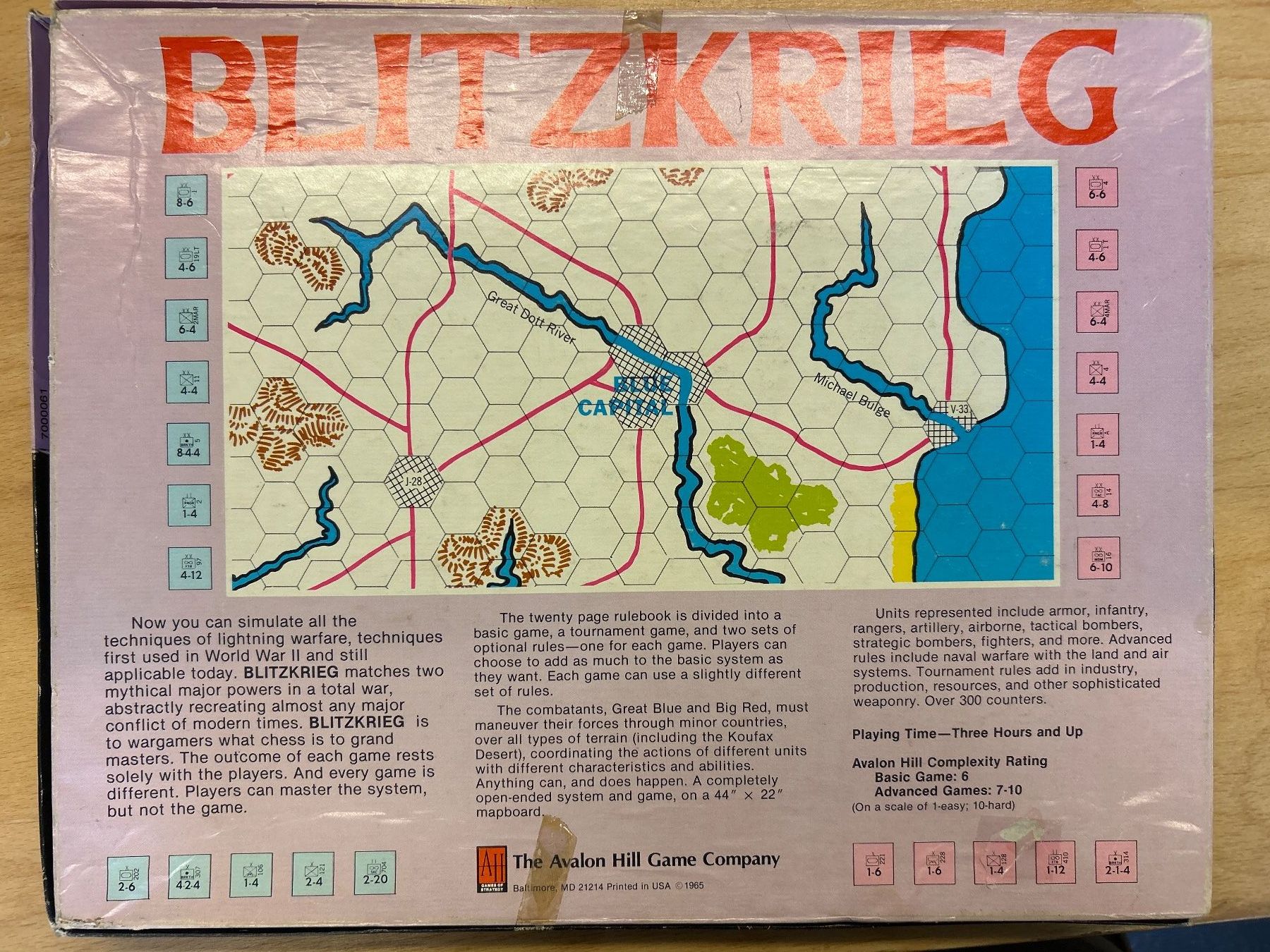 Giochi: Brettspiel Avalon Hill Blitzkrieg gebraucht – Usato da Bern venduto da pacolino22 2