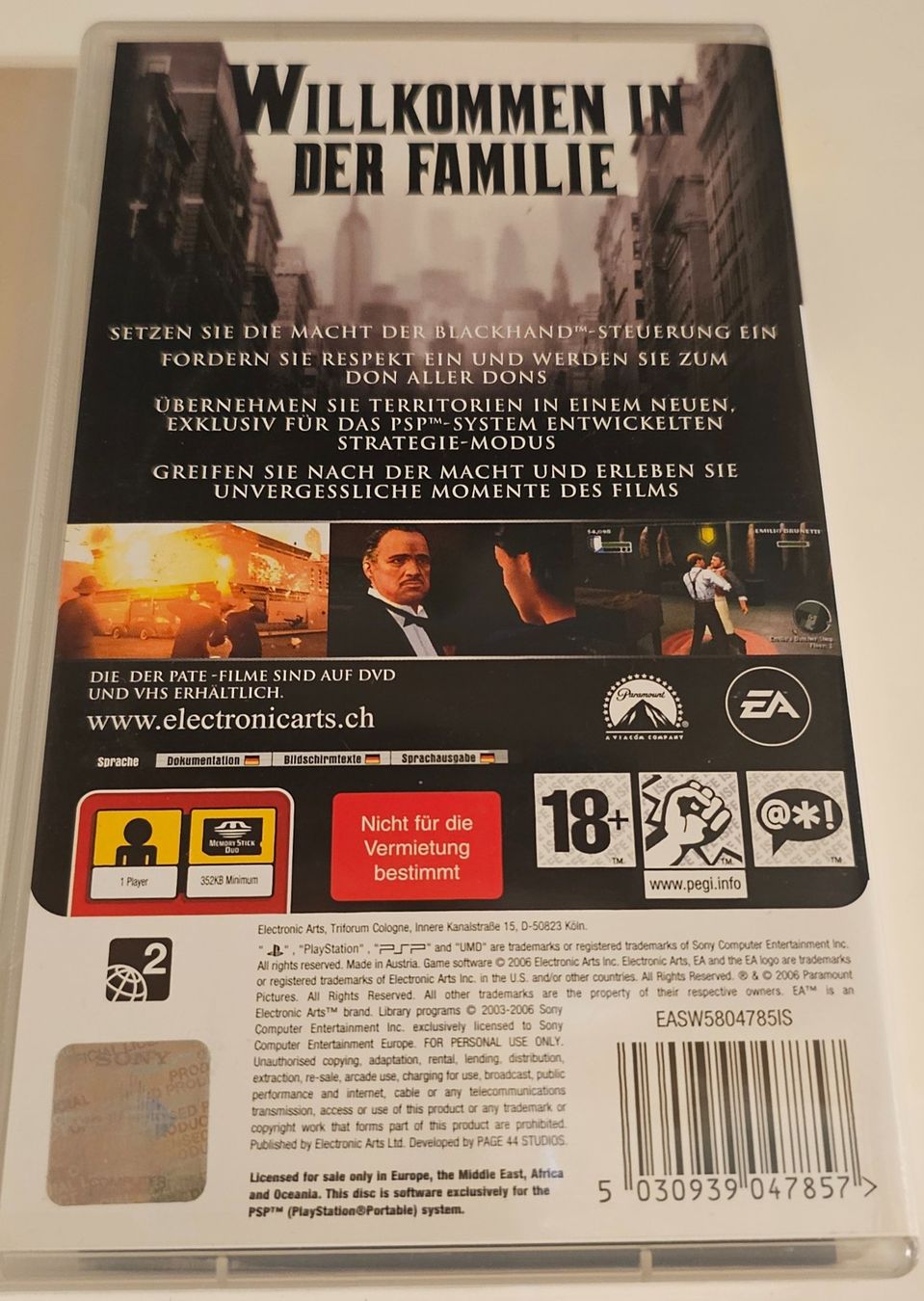 Sony Giochi: PSP Spiel - Der Pate - il padrino – Usato da La Garde venduto da The_Hammer76 1