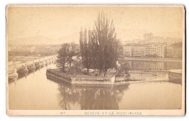 Fotografie & Manifesti: Fotografie Genf, Blick auf die Île Rous – Usato da Berlin venduto da bartko-reher