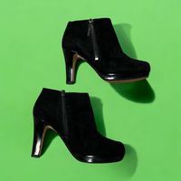 Clarks Damen High Heels aus schwarzem Wildleder Größe 36 1/2