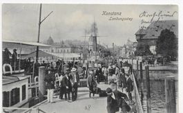 Konstanz Landungssteg um 1906,Strafporto