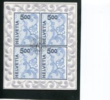 2000 Stickereiblock mit ET-Stempel