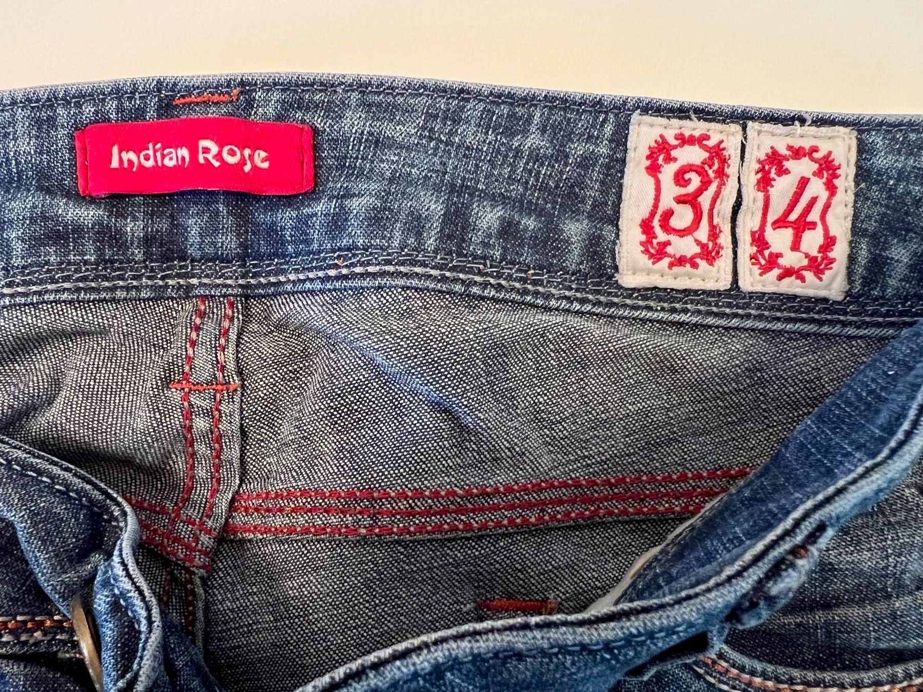 Jeans: Edle Indian Rose Damen Jeans, 34 – Usato da Bottighofen venduto da st_ve 4
