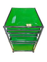 USM Haller Korpus / Element  Grün mit 3 Schubladen