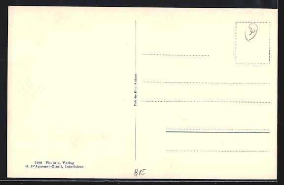 Cartoline postali: Beatenberg, Beatenbergbahn mit Blick auf – Usato da Berlin venduto da bartko-reher 1
