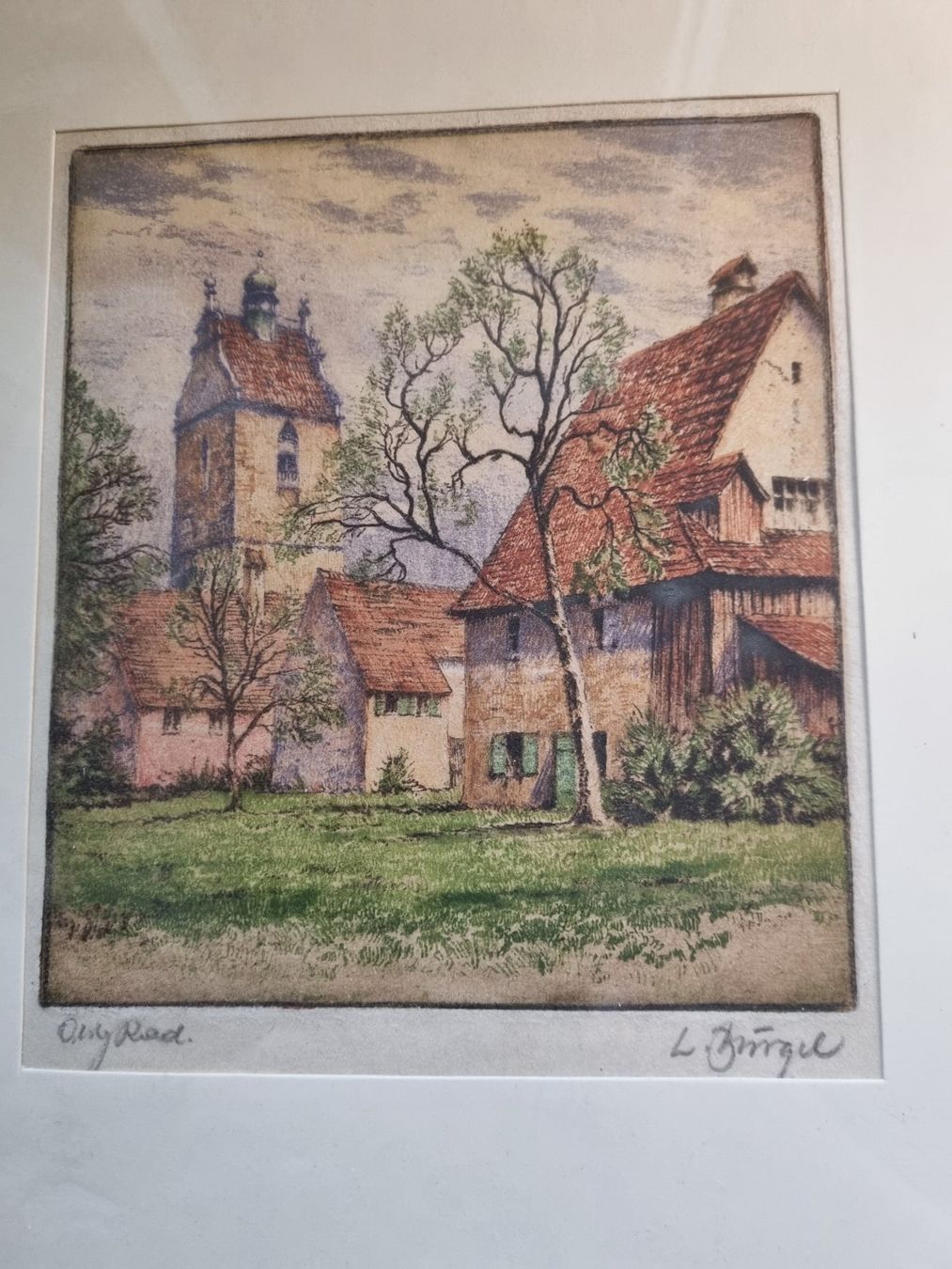 Foto & Immagini: Wunderschöne,  Radierung "Altes Bregenz, L. Brügel,... – Usato da Trachslau venduto da post35 1